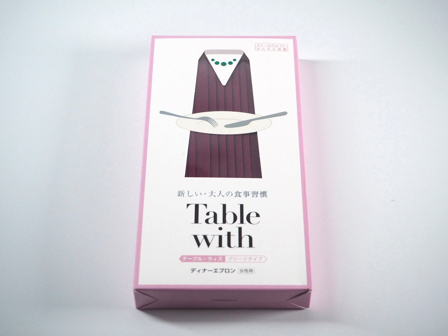 "Table with" pleated